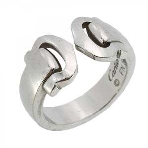 CARTIER 18k Silver 2C Ring #51